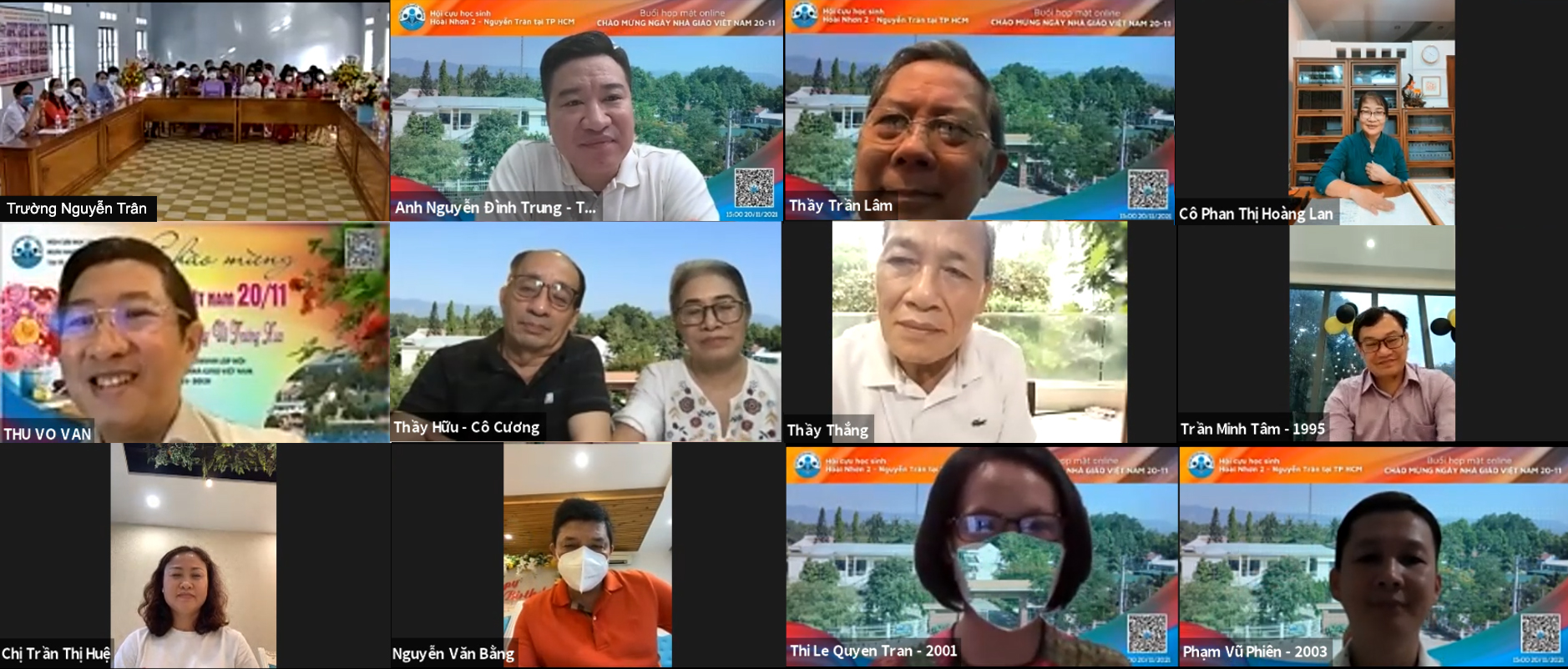 Họp mặt chào mừng ngày nhà giáo Việt Nam 20-11 & Kỷ niệm 12 năm thành lập Hội 