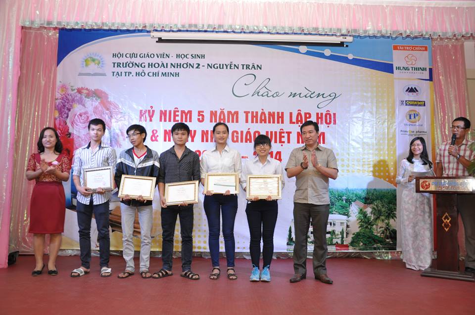 Hội cựu gi&aacute;o vi&ecirc;n học sinh Ho&agrave;i Nhơn 2 Nguyễn Tr&acirc;n