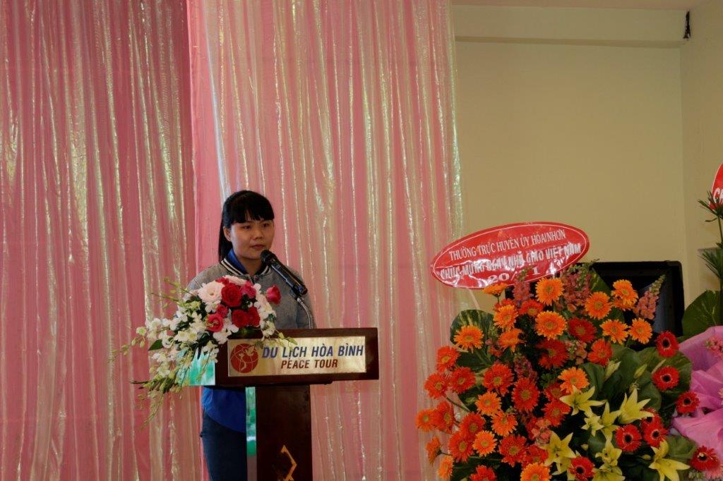 Em Nguyễn Thị Mỹ Duy&ecirc;n gửi lời cảm ơn đến Hội